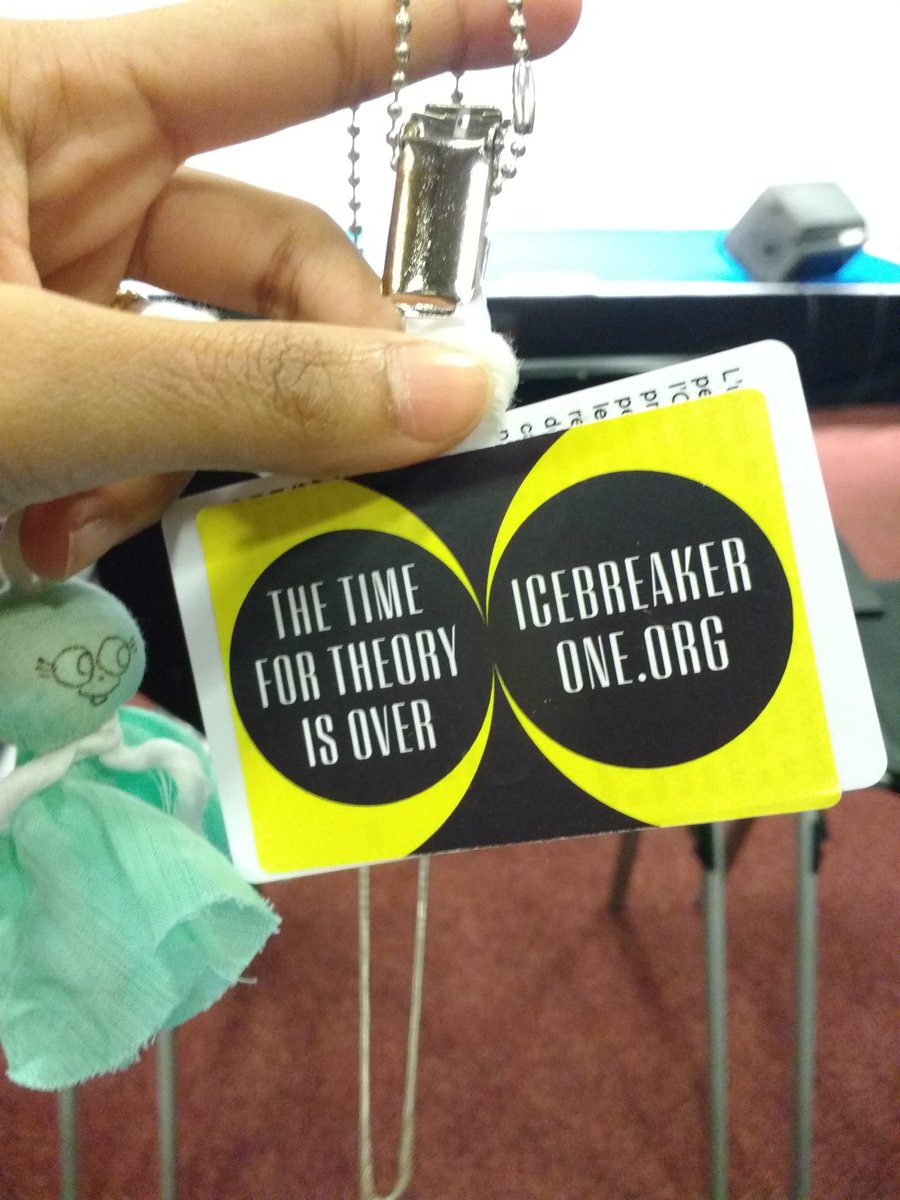 sunayanasen's tweet photo. "The time for theory is over" @icebreakerone has declared a #dataemergency. At #GP2019Geneva we're together advocating for the need for usable data to address global crises. Got my sticker! Get yours from one of us @Resurgence_io / @icebreakerone #ClimateCrisis https://t.co/IVysTR3WUV