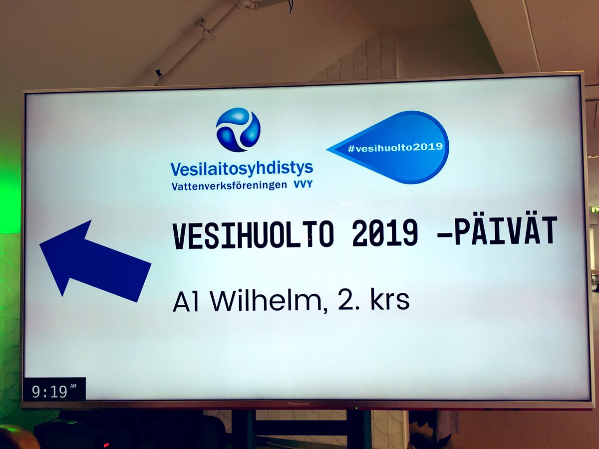 iwama_project's tweet photo. One of the biggest events in water sector in Finland #vesihuolto2019 just started in Jyväskylä with the opening words by Jyrki Kaija, from @suomenvesi Finnish Water Works Association. Why to go international? How to become a role model wwtp?Come to the event to learn more! https://t.co/4DrG7XzWcB