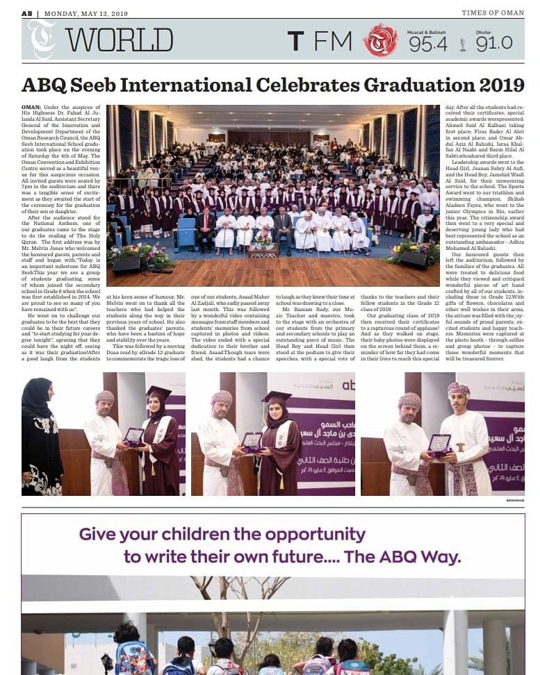 Abqseeb's tweet photo. We are so proud of 2018/2019 grads. We trust that all your hard work will be pay off. 

#abqeducationgroup
#abqeducation
#abq_education
#abqseeb
@shabiba @timesofoman https://t.co/YFZMeTK0lC