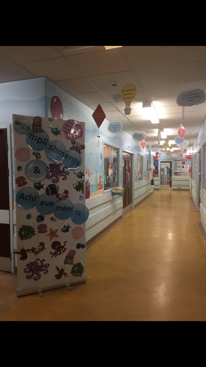 JillTomlinson13's tweet photo. Come and take a swim down our corridor and explore what we are proud of #whh #underthesea #proudtobeapaedsnurse 🐠🦑🦀 https://t.co/gPNQRPkTB1