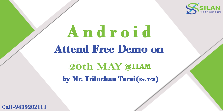 pythontpoint's tweet image. Attend Free Demo On Android On 20th May @11:00 AM by Mr. Trilochan Tarai(Ex. TCS)
Course Content: java8s.com/Android/a-litt…
For more information visit: silantechnology.com || java8s.com
Mail: info@silantechnology.com
#AndroidTrainingBhubaneswar #SilanTechnology