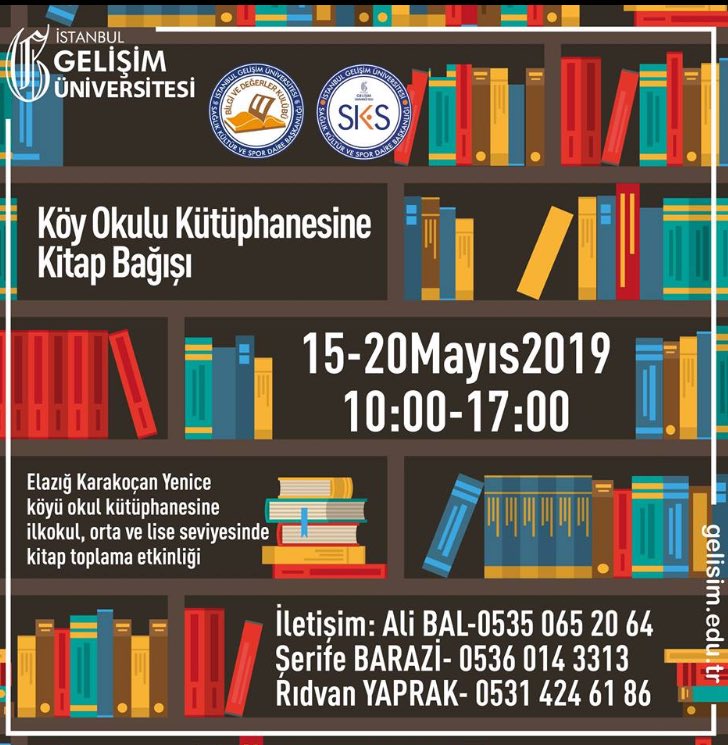igusks's tweet photo. Köy okulu kütüphanesine kitap bağışı #igü #igüsks #istanbulgelişimüniversitesi @igubilgideger https://t.co/VI7aePJpZs