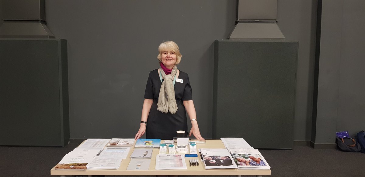 Kath at the Xcel centre palliative care event # funeralcare community