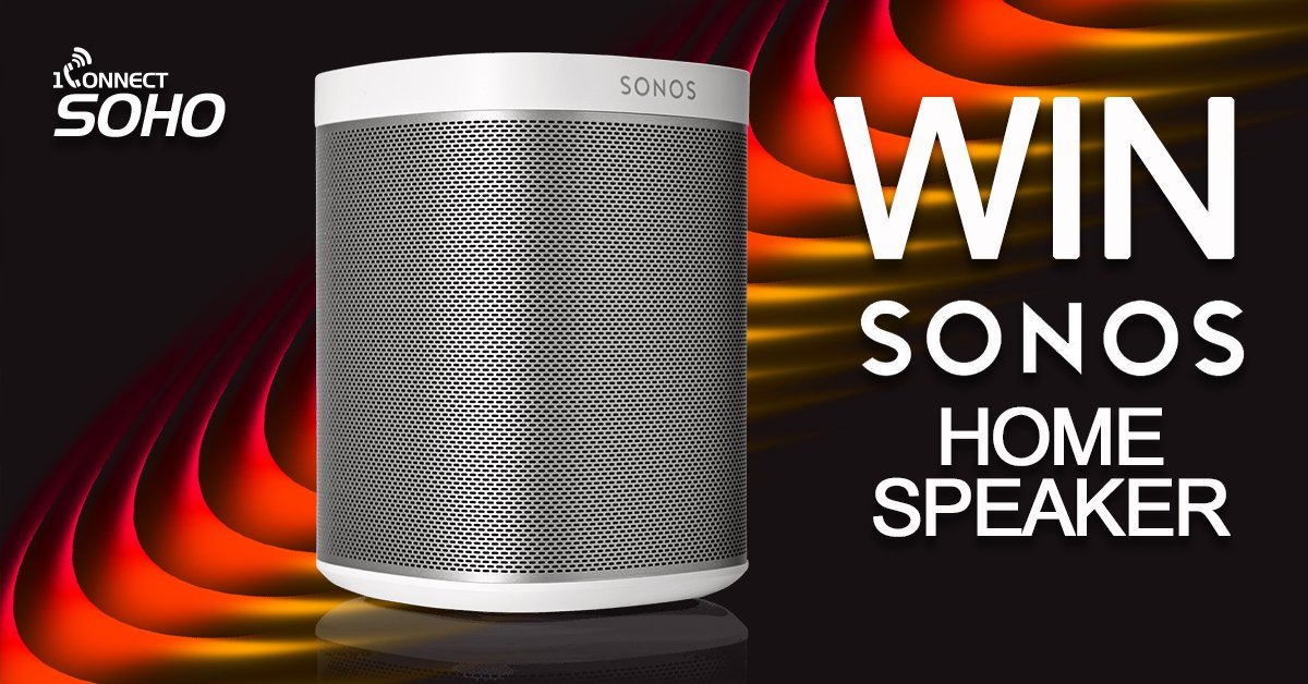 1CONNECTSOHO's tweet photo. IT’S GIVEAWAY TIME!!
As it’s nearly summer party season we're giving away a new SONOS Play:1 Home Speaker.
TO ENTER:
Follow the 1Connect Soho page and retweet this post tagging 3 friends, we'll pick a winner at random before the spring bank holiday.
Good Luck! 
#WednesdayWisdom https://t.co/1KEqfaw6L1