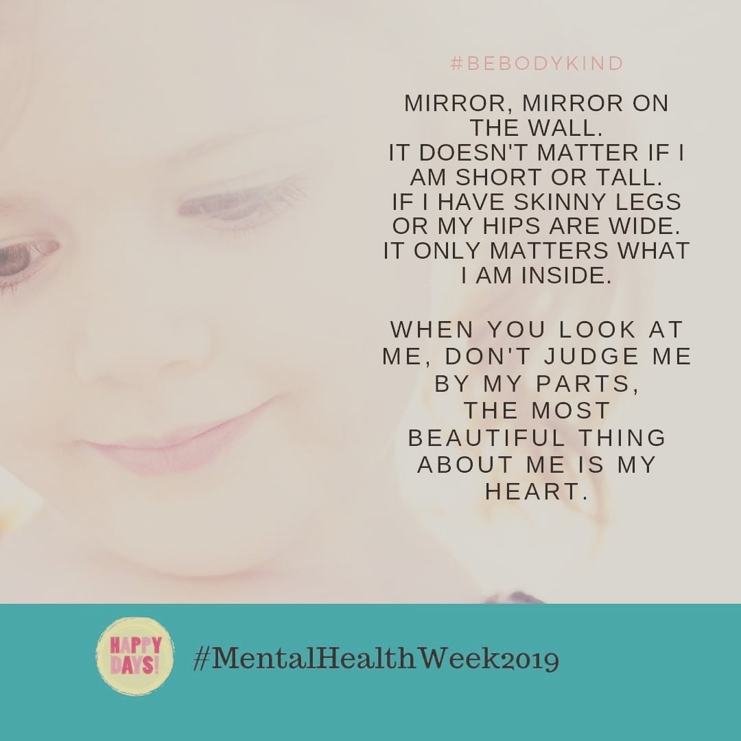 "Don't judge me by my parts, the most #beautiful about me is my #heart" #BeBodyKind #parenting #inside