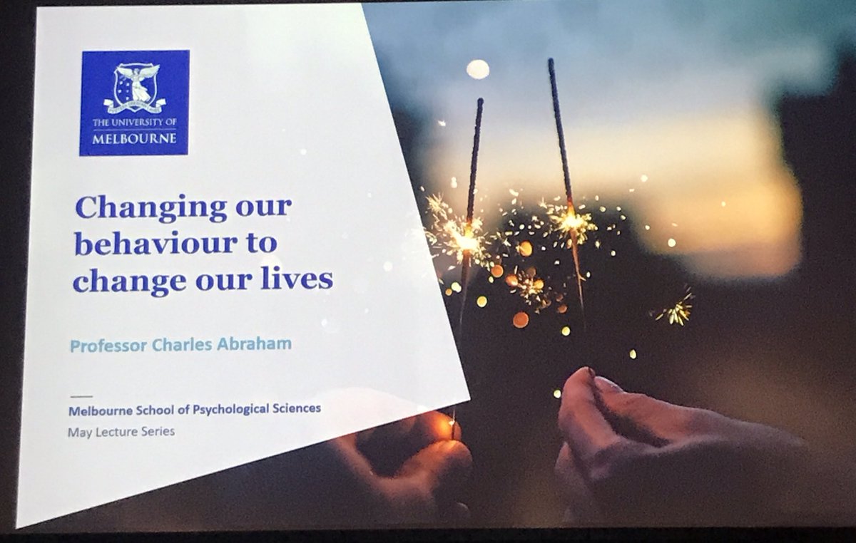 BrookeDunleavy's tweet image. Looking forward to @Psychunimelb #PsychTalks on ‘Changing Our Behaviour to Change Our Lives’ tonight. The intersection between human-behaviourism and health is of ever growing importance.