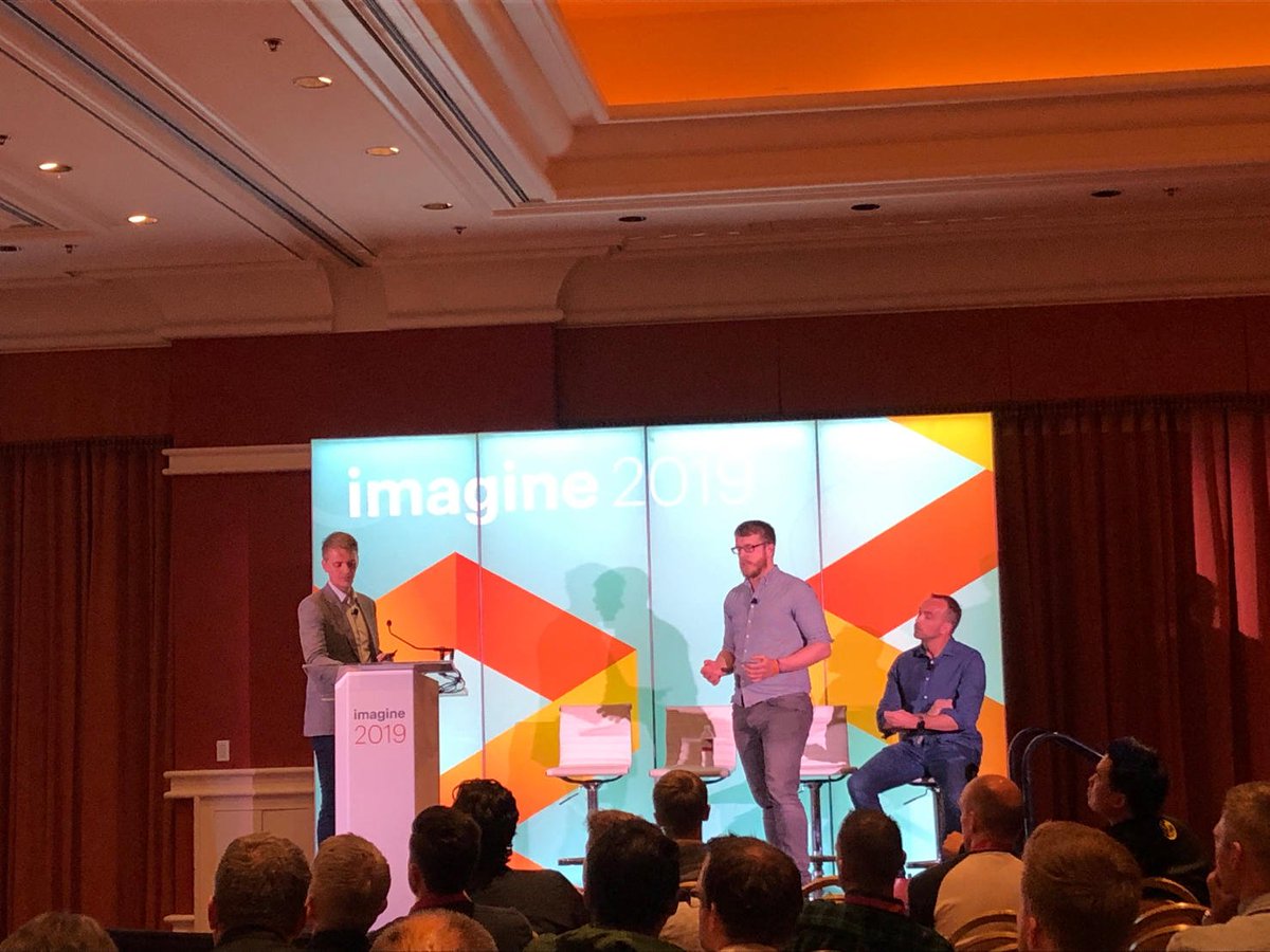 PinpointAgency's tweet photo. We did it! A huge well done to @lewissellers and @douglasradburn for taking to the stage at Magento Imagine yesterday and presenting in front of a packed room. #TeamPinpoint #magentoimagine #M1toM2Migration #BeerHawk https://t.co/1KRKnD5MVW