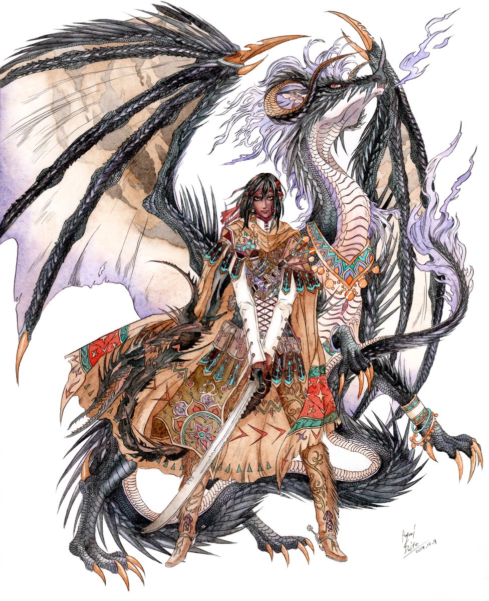 ナカイケイラ 厨二病だった頃の竜騎士の皆さん 最後の子はドラゴニュート 大丈夫 今の方がもっと拗らせている T Co Kfvs8lrxgv Twitter