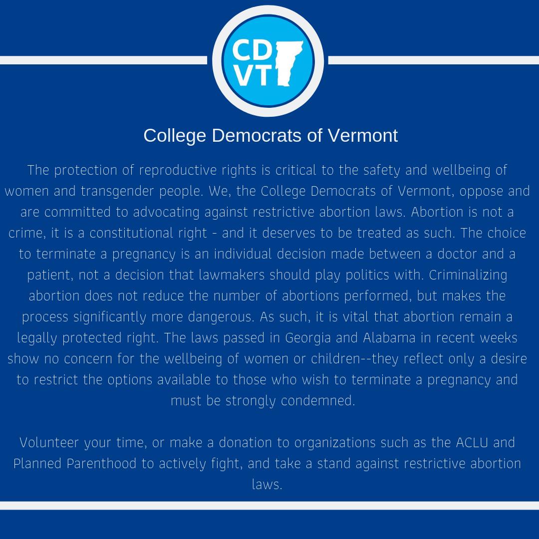College Democrats VT tweet media