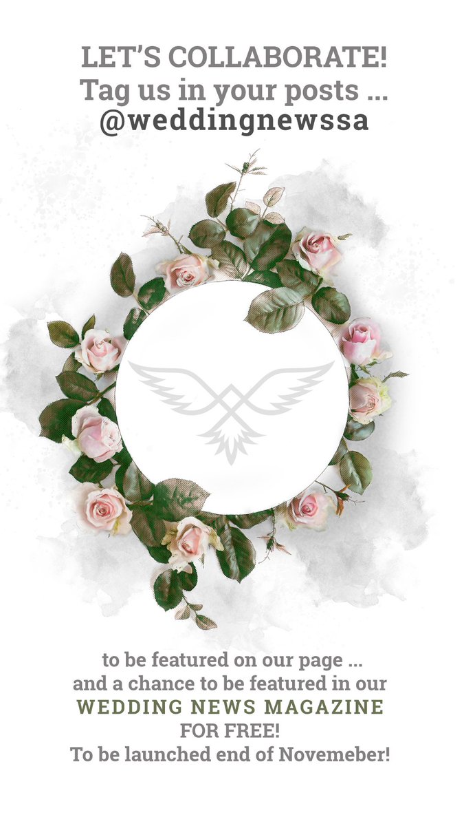 Follow us on Instagram instagram.com/weddingnewssa/
#collaboration #GetInspired #getfeatured #wedding #inspiration #gettingmarried #WeddingPlanner #weddingblog