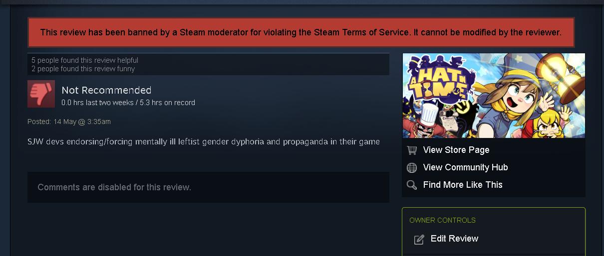 One Angry Gamer on Twitter "A Hat In Time Devs Delete Threads, Bans