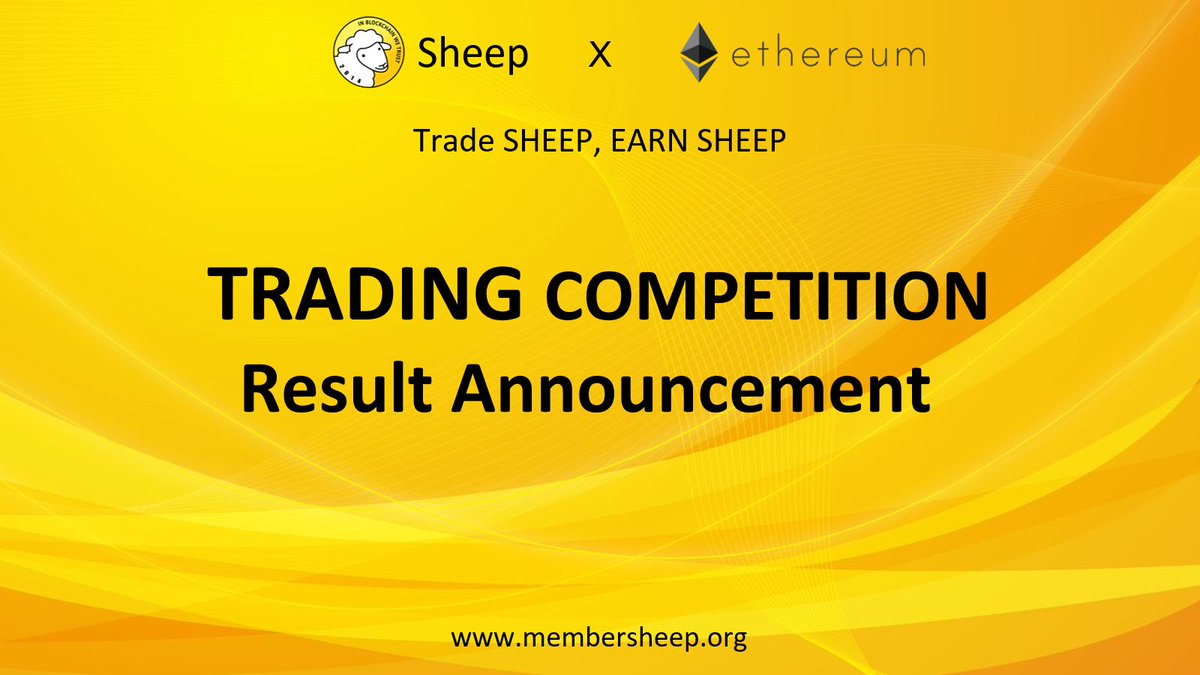 MembersheepB2B's tweet image. Trading competition at Membersheep DEX has been officially finished. Thank you for your participation! The winner will be contacted by the private message.