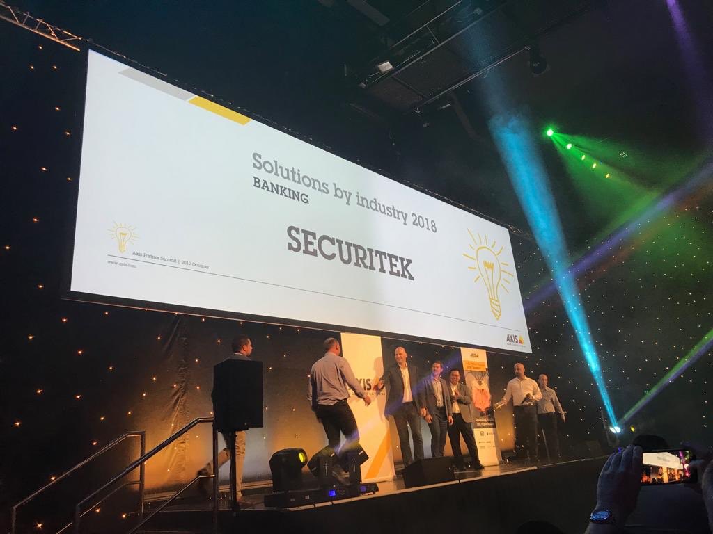 channeltennz's tweet photo. Great stuff Securitek NZ Limited for being awarded the @AxisIPVideo Solutions by Industry for their efforts in the Banking sector. Hold that trophy up high Tyler and Curtis you earned it 🏆👍
#Securitek #axisoceaniapartnersummit #channeltenz #iptech #survillance https://t.co/a8jlndyUGK