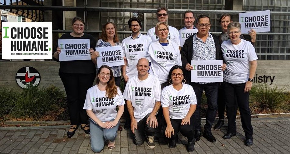 Uniting Church Synod of Vic Tas staff #choosehumane for people seeking asylum.