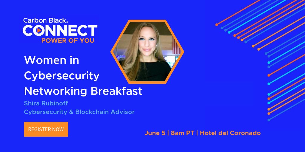 Shira Rubinoff (@shirastweet) on Twitter photo Looking forward to conducting some fantastic #Executive #Interviews as well as moderating a panel about Women in #Cybersecurity at The <a href="/CarbonBlack_Inc/">Carbon Black, Inc.</a> Conference👇
carbonblack.com/connect19/ #security #ai #Cyber
@InfoSecRick @TAKellermann Looking forward to conducting some fantastic #Executive #Interviews as well as moderating a panel about Women in #Cybersecurity at The <a href="/CarbonBlack_Inc/">Carbon Black, Inc.</a> Conference👇
carbonblack.com/connect19/ #security #ai #Cyber
@InfoSecRick @TAKellermann