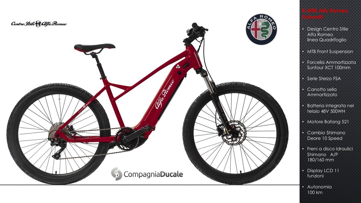 e-mtb Alfa Romeo Dolomiti Limited Edition : original product Alfa Romeo wow !