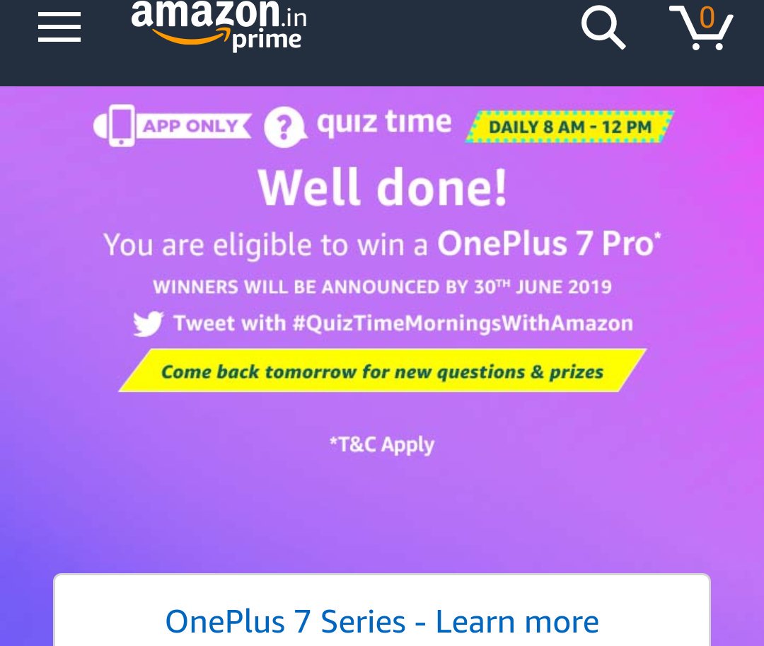 dharmareddyn's tweet image. #QuizTimeMorningsWithAmazon
