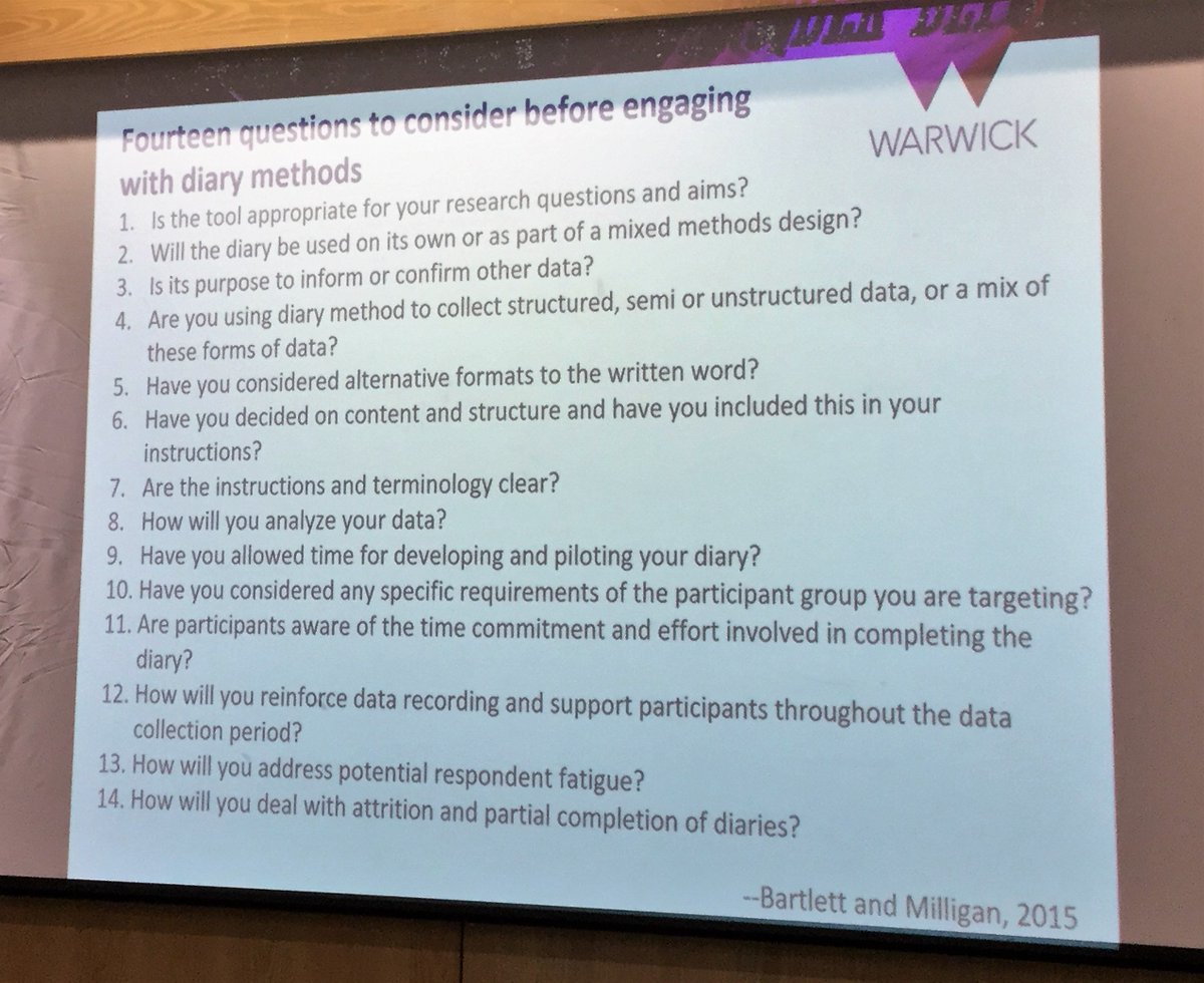 NatiaSopromadze's tweet photo. Revisiting slides from @britsoci event on #diarymethod. Really enjoyed wonderful presentations and took away ideas for my online diary research. It was a bonus to meet lovely colleagues from @WarwickCES. Thanks @Gloria_Cao_ and @EmilyFrascatore for organising this awesome event. https://t.co/3CrAa4LeWv