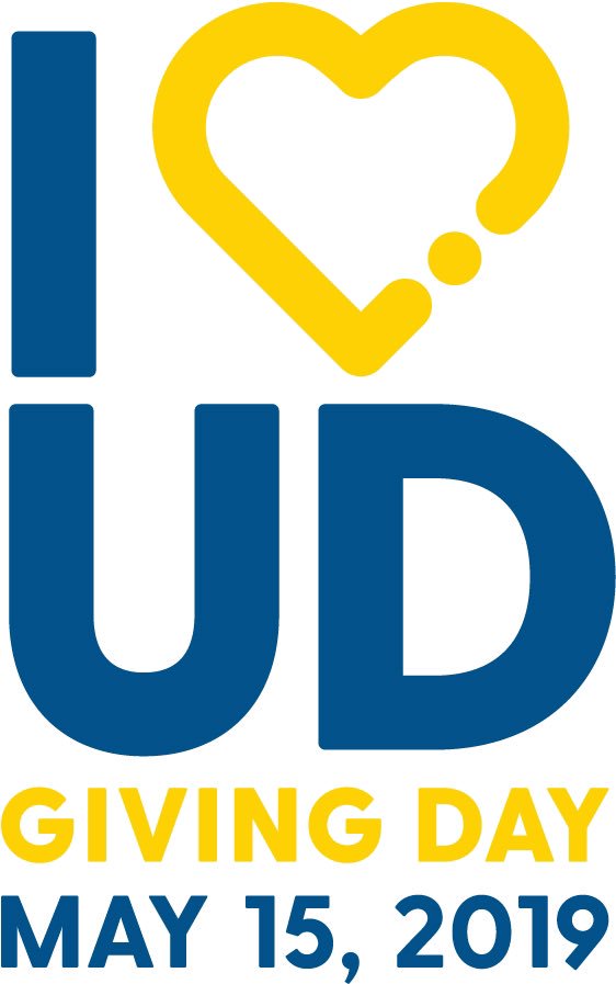 Show your love for UD on it’s first-ever Giving Day—May 15. #iheartUD
 
Please help raise money for UDSST by donating to our I Heart UD Giving Day page!
 
All donations will go towards travel expenses!

Thank you!
Many hearts, one beat. 💙💛
UDSST: c-fund.us/kni
