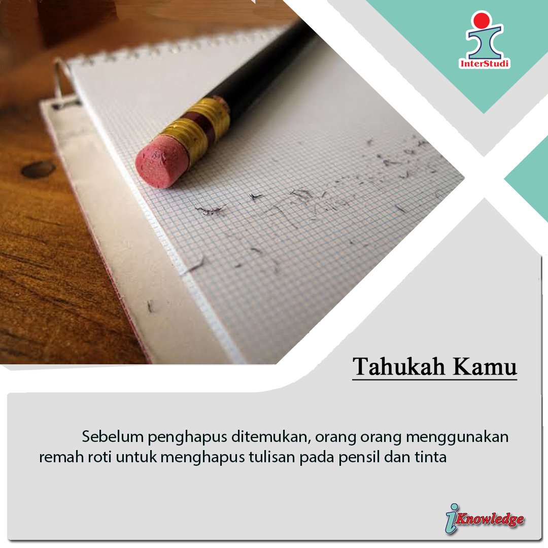 #faktamenarik #pencil #sejarah #eraser #pen #stationary #ink #notebook  #photooftheday #instagood #instadaily #interstudi #fakta #informasi #tahukahkamu #penghapus #red #bread