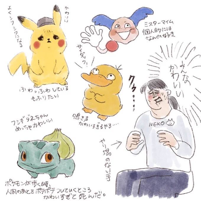 観た勢いのまま描いたらくがき 