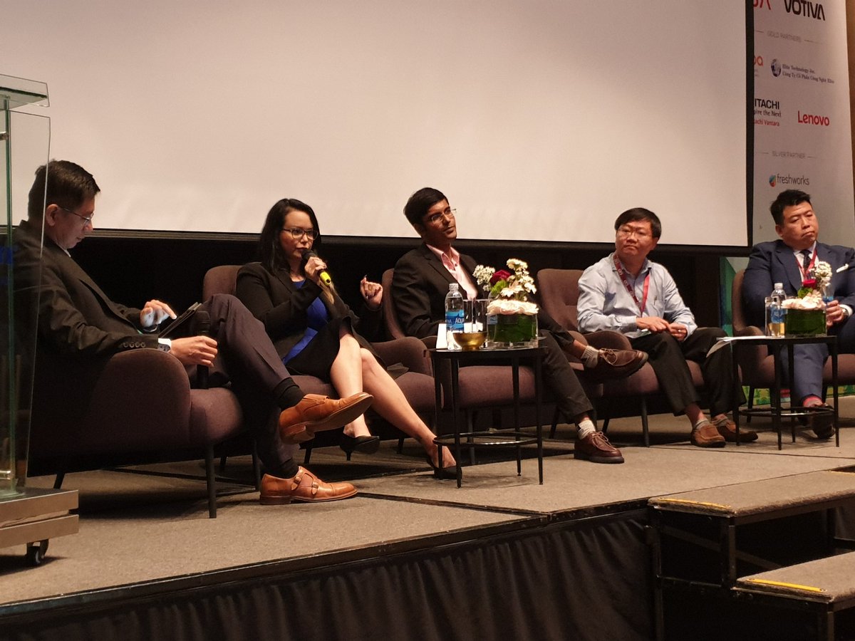 RamakrishnaPuru's tweet photo. Magda Chelly in action at CIO Academy's inugural Rethink CIO Forum in Ho Chi Minh city. She calls her service 'CISO on Demand'! Great insights from her on the cybersecurity panel! https://t.co/Tifi2gQrEz