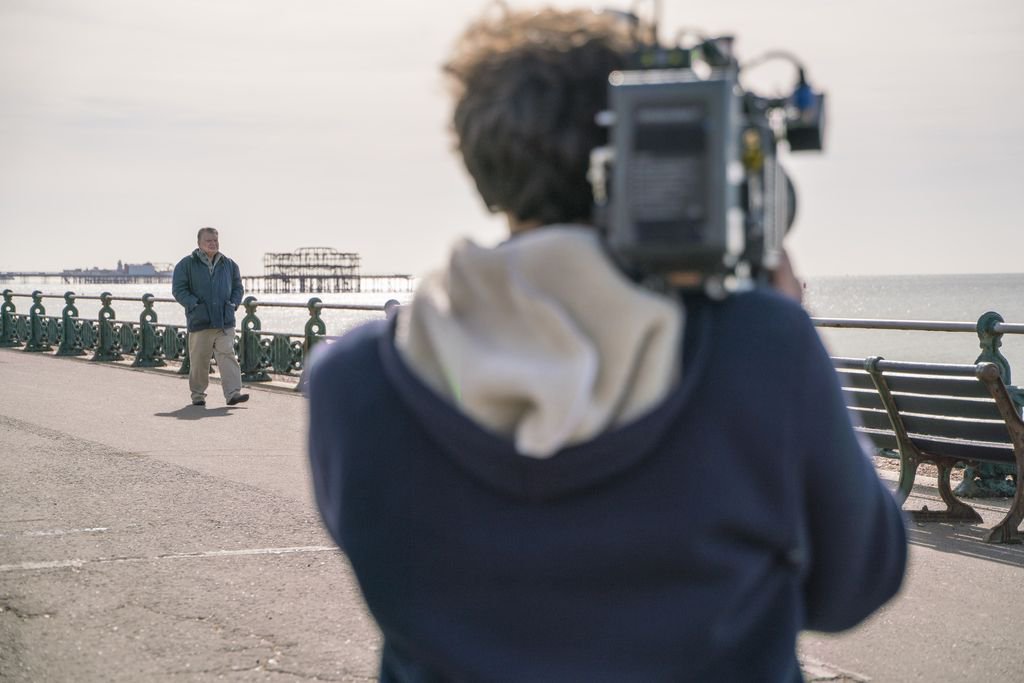 2 DAYS TO GO: #bts still of Derren Nesbitt on set whilst admiring our beautiful Brighton. #filmmaking #indiefilm #letsgettucked #lgbtq #lgbtqfilm #indiefilmaking #queerfilm #drag #dragqueen #dragqueens