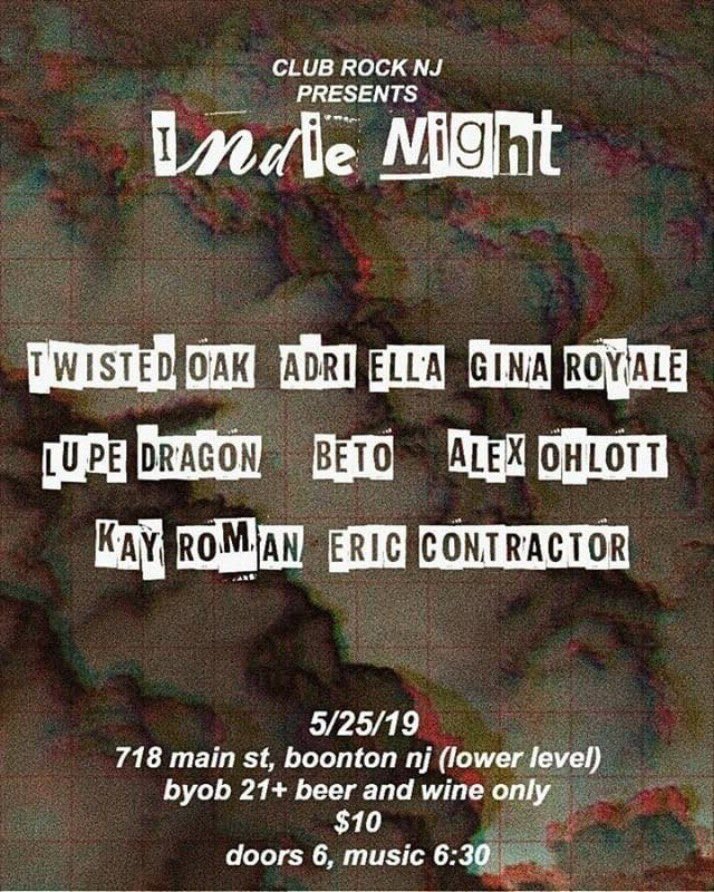 EricContractor's tweet image. Excited to play this NJ show with @lupedragon and @GinaRoyale among others 😎#gig #performance