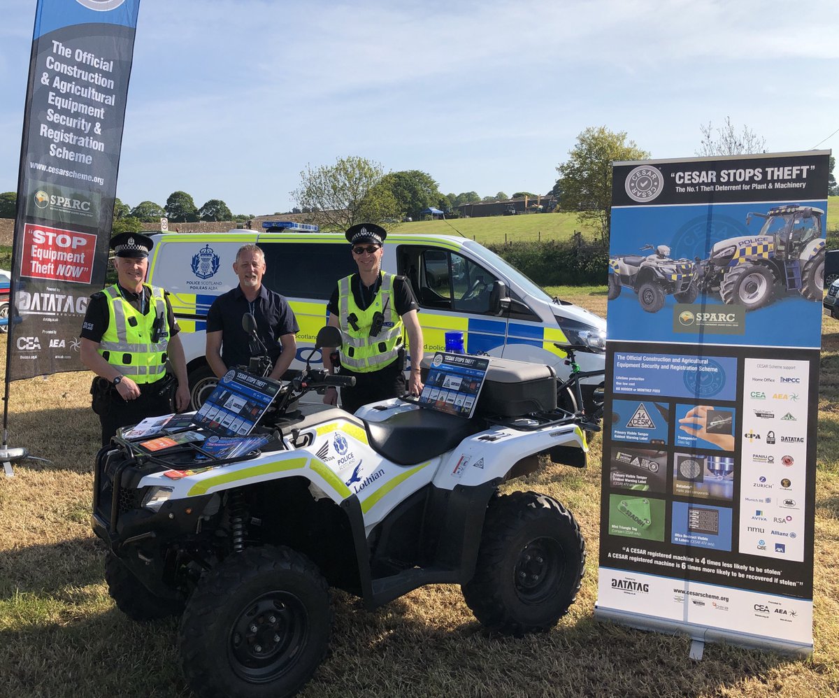 NithsdalePolice's tweet photo. Our officers are @ScotGrassUK offering security advice to the farming community and the facility to sign up to rural watch, please come along and say hello 👋 #SPARC @nwatchscotland #keepingpeoplesafe https://t.co/GiRvcUhKHM