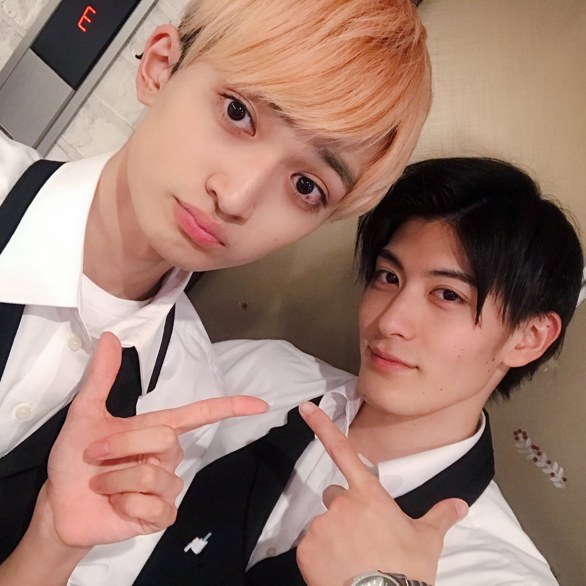 石橋弘毅 A Twitter 朝から2人で撮影でした お楽しみに ハイチル 高橋奎仁 石橋弘毅