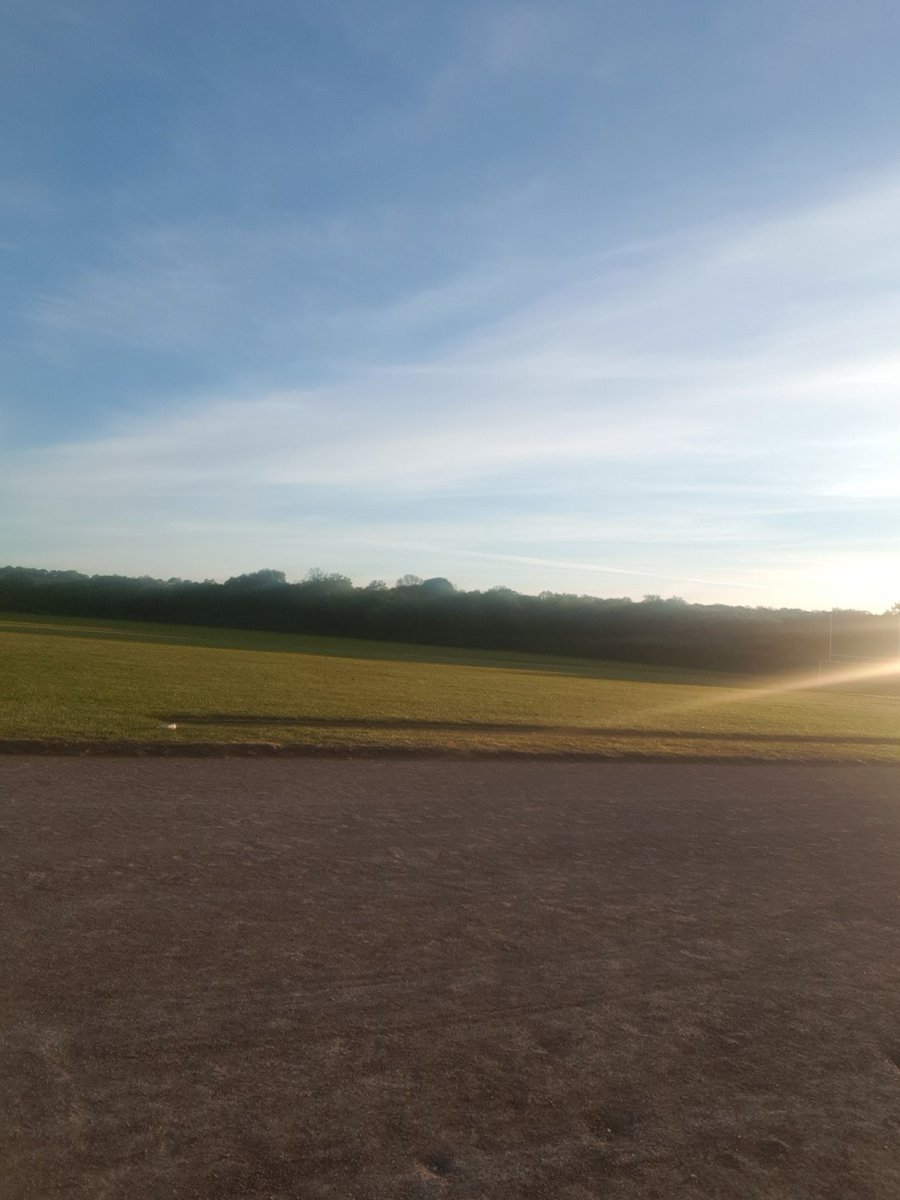 Lovely day for a run before morning training