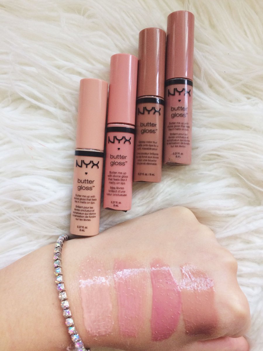 How could I have left out  @NyxCosmetics butter gloss!!!! These lip glosses are incredible!!! They’re so smooth and have a beautiful shiny glow to them oh my god. I love love love these glosses and they’re only $5.00!!!