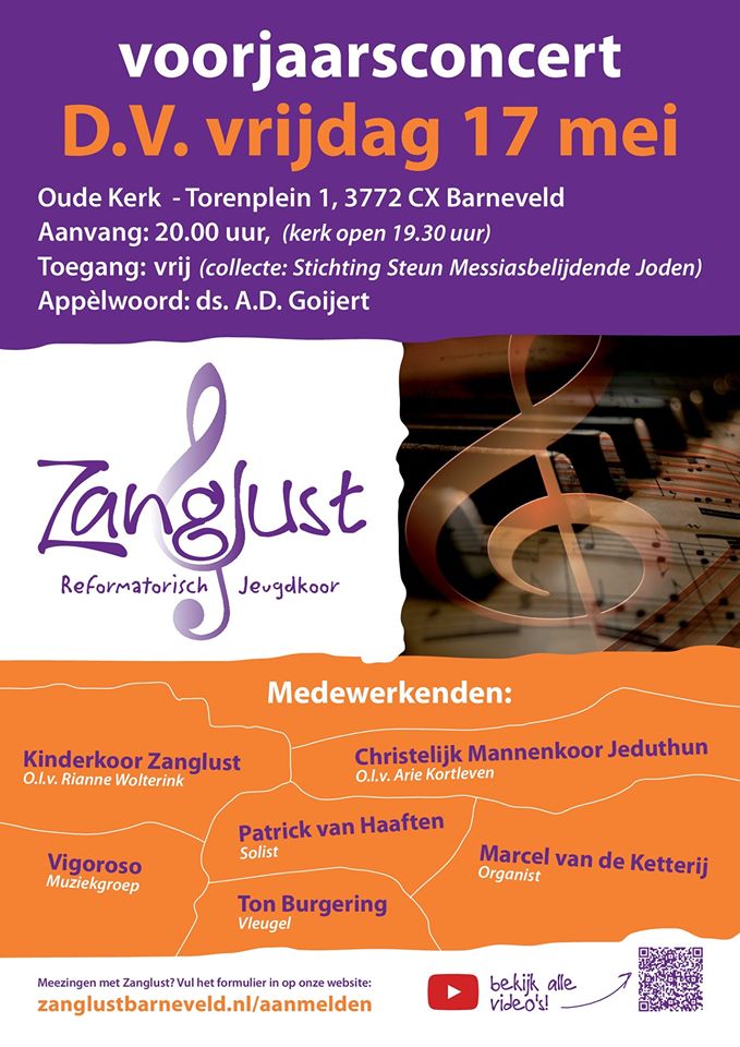 Op 17 mei 2019 hopen we medewerking te verlenen aan een mooie uitvoering met het kinderkoor van Zanglust. Iedereen is van harte welkom in de Oude kerk van #barneveld . Voor informatie en medewerkenden zie de flyer hieronder.