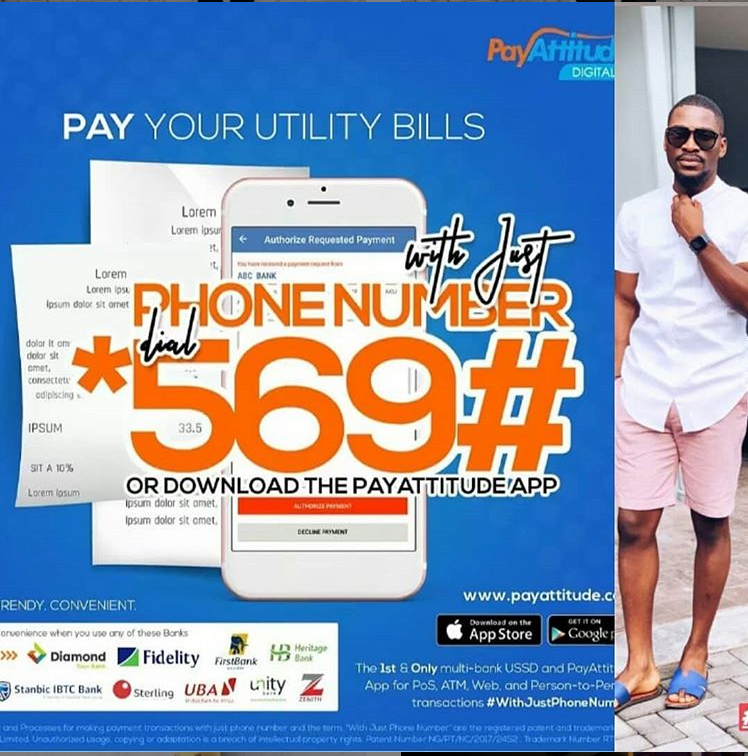 tobibakrelyrics's tweet photo. There's so much that can be done #WithPhoneNumber, shopping online, ATM withdrawals, person to person transactions.
 dial *569# OR download the PayAttitude App on your Google Play Store or on the App Store.   #TobiBakre  #love #TobiNation #TeamTobi #Liveyourbestlife  #bbnaija https://t.co/Y2dJQSN0FU