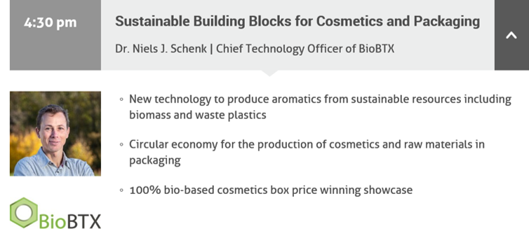 icareplast's tweet photo. 🆙Yesterday, our colleague @niels_schenk from @BioBTX introduced #iCAREPLAST scope in @SNICosmetics (Berlin) 💄♻️ https://t.co/yRaNYexzdw