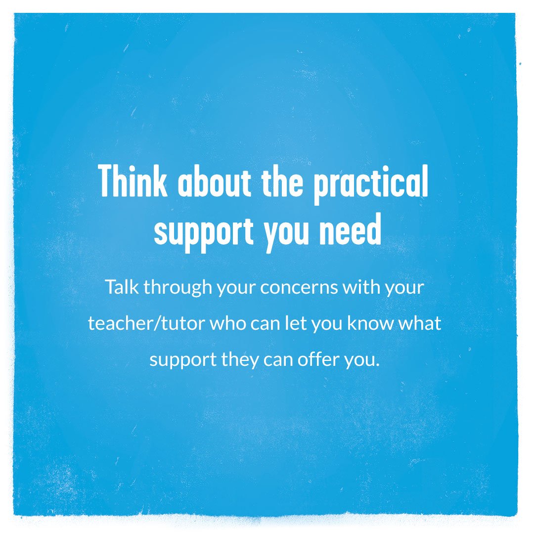YoungMindsUK's tweet photo. If you’re feeling stressed about your upcoming exams, you’re not alone, and there are things that you can do #MentalHealthAwarenessWeek https://t.co/yrOlEh1Mev
