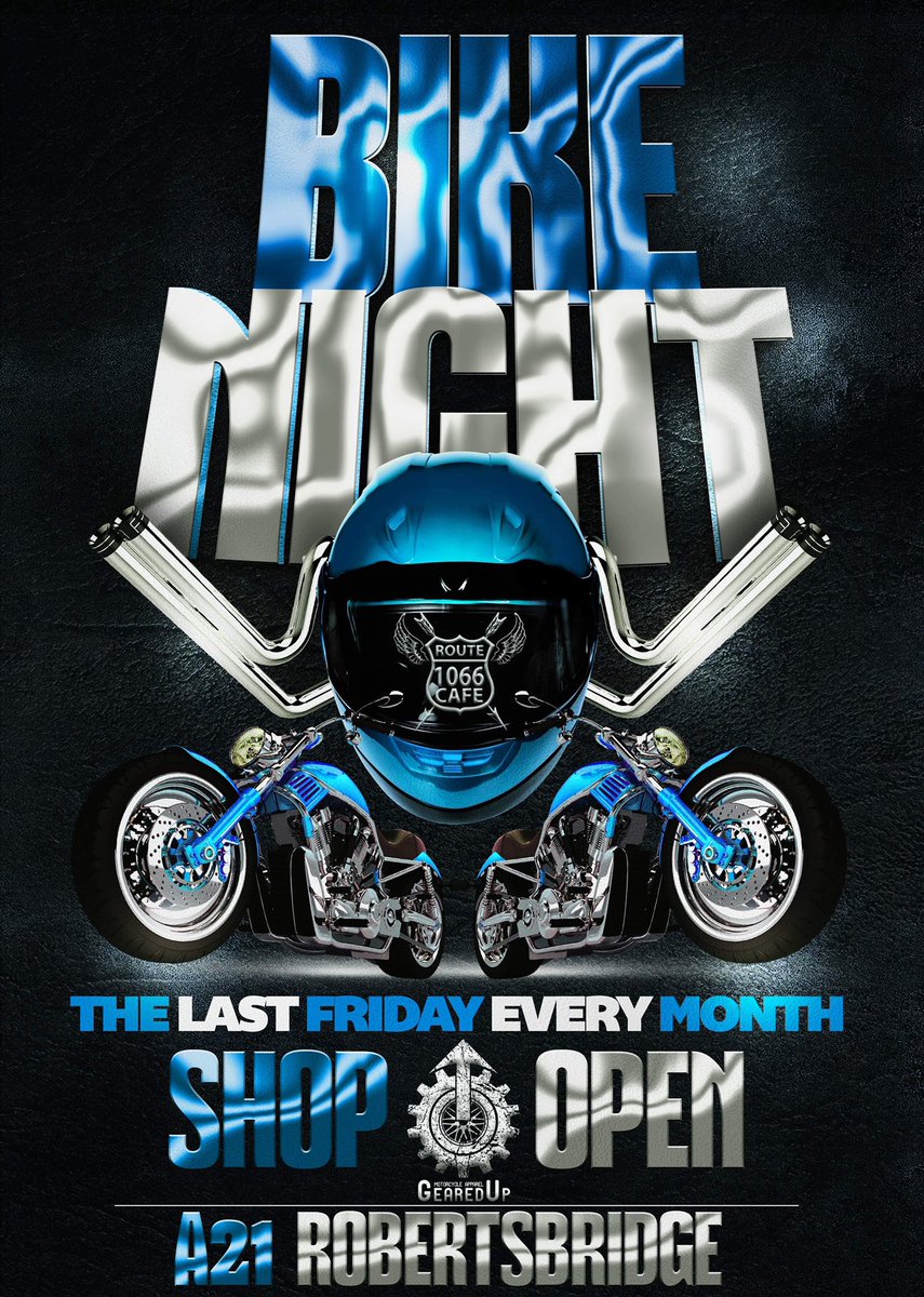 It’s coming! Our first bike night will be on Friday 31st May! Let’s make this event unmissable!