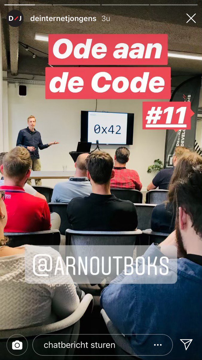 manon_jolink's tweet image. #Meetuptime!!! 23-5-2019 #OdeaandeCode #12 | Tim Huijzers @dragem about Immutability &amp;amp; @MathijsRave about React. Great talks, nice food &amp;amp; drinks, cool people and time to take place in our playseat🏎️ #vrrrmmm #deinternetjongens #apeldoorn bit.ly/2PI6Rhc See you!🙋‍♀️