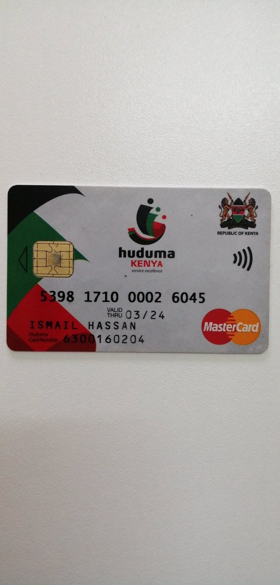 IsmailHHassan's tweet photo. @HudumaKenya What happened to this card? https://t.co/bPMRs7BjSy