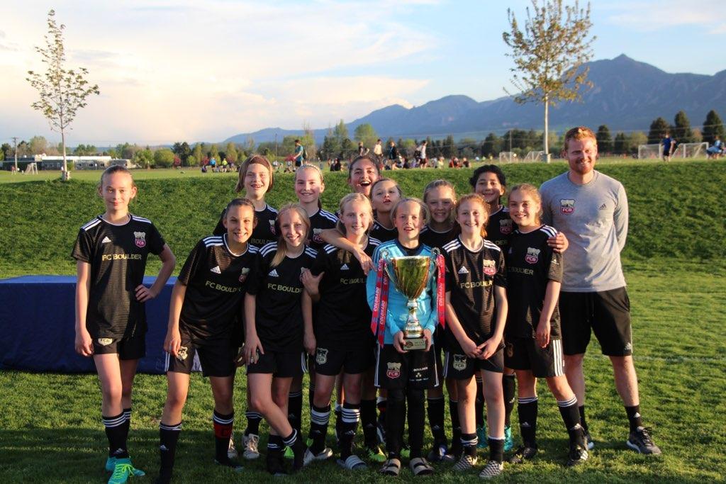 FCBoulder's tweet photo. 🏆 They did it! 07G Elite are Presidents Cup Champions! 🏆
#fcboulder #fcbpride #soccerforlife #presidentscup #anothertrophyfortheshelf https://t.co/IQQRrC0KYS