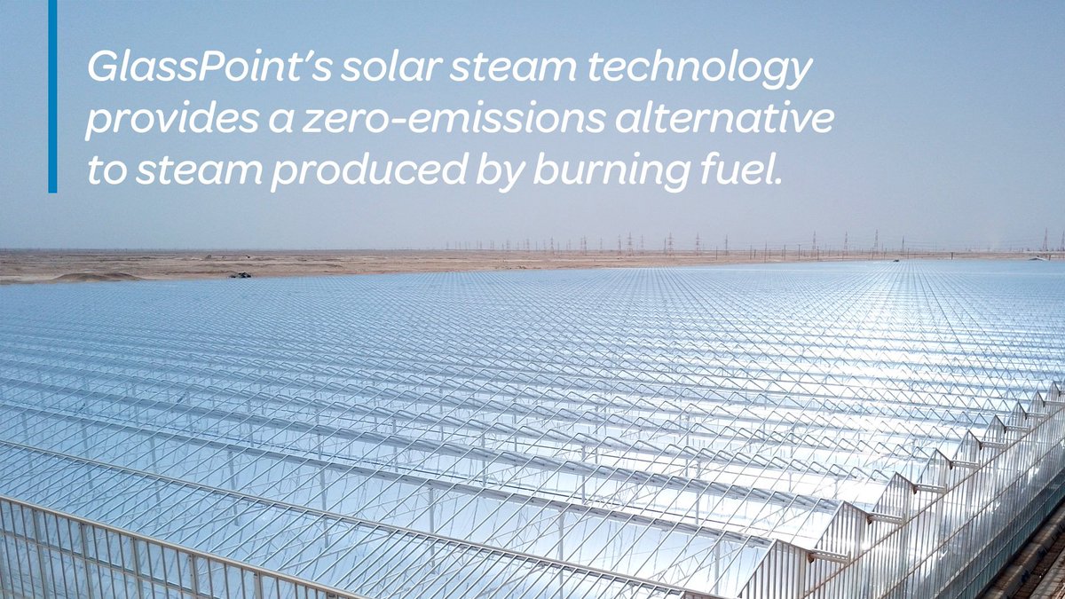 GlassPointSolar's tweet image. At #GlassPoint, we integrate renewables with traditional energy to reduce the environmental footprint and meet the world’s energy demands more sustainably! 
#MeetMiraah
#Miraah 
#Oman
