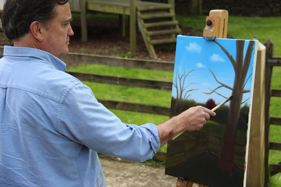 blakemoreart's tweet photo. Opening this Saturday! We'll be doing demos throughout the week, here's me painting one of my favourite spots @OxonArtweeks @OxTweets @PennyVarley1 @quercus751 @MelsAnimalArt FREE PARKING, teas, 14 artists, great fun! #exhibitions #art #crafts #ceramics #sculpture #textiles https://t.co/4UOWWEnjcM