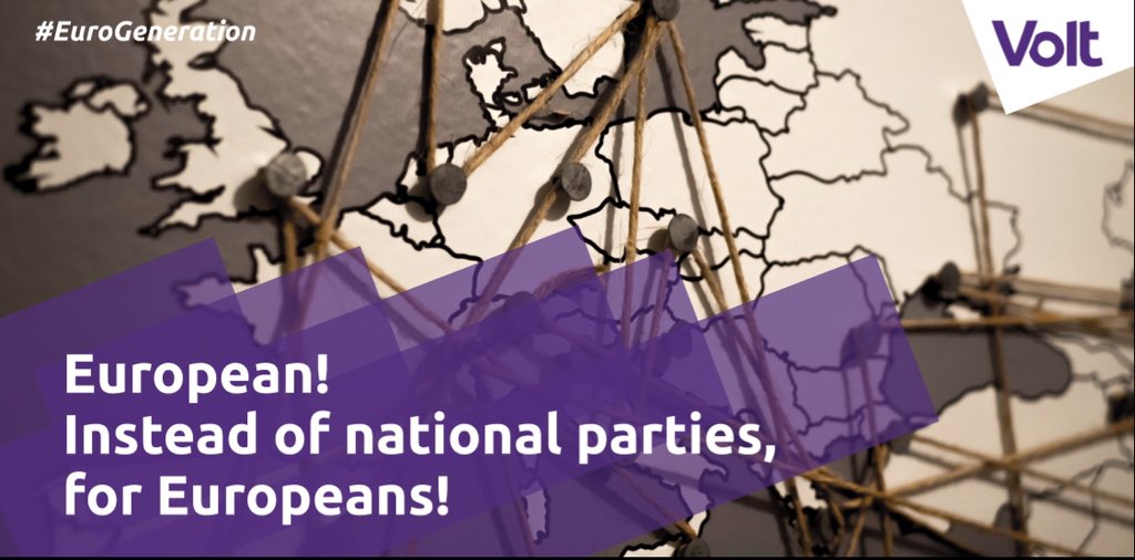 VoltEuropa's tweet photo. To all candidates, why should I, as a European, vote for a national party? Being part of the borderless generation, I do not feel represented. Isn’t it time for real European Parties such as Volt? #TellEurope #EP2019 https://t.co/4Pnqkf5Wfo
