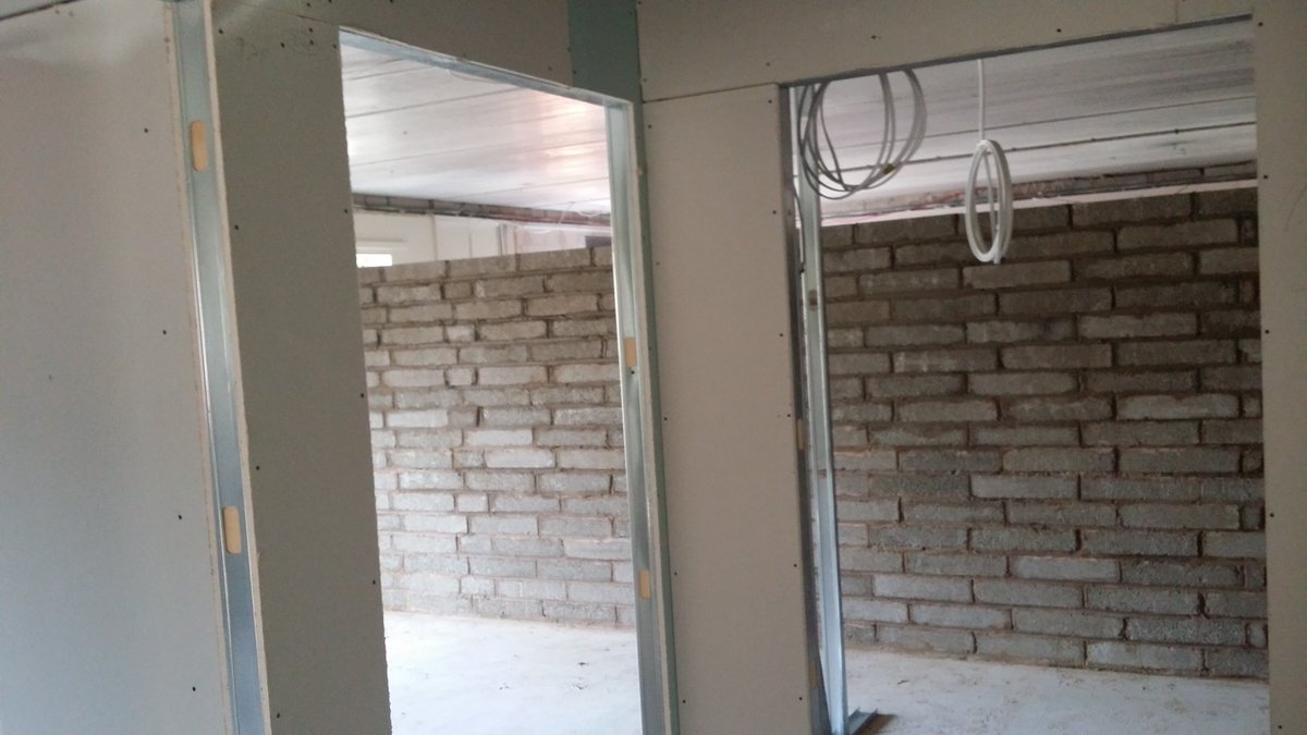 New stud work being installed to create new living spaces for residents <a href="/NehemiahHousing/">Nehemiah Housing</a>  Walsall.