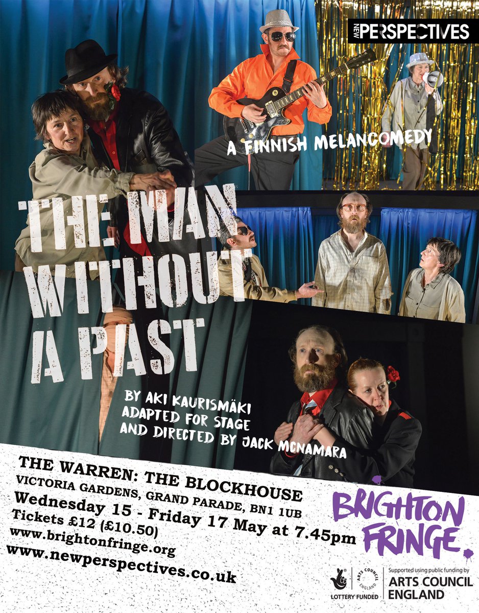 NPtheatre's tweet photo. Good morning #Brighton! Today you can find us setting up our temporary home @WarrenTheatre for the first of 3 performances at the #BrightonFringe staging Kaurismäki's #Cannes award-winning film 7.45pm daily until Friday 17 May #ManWithout https://t.co/DwG3H48G4v https://t.co/Agj0yHVFXK