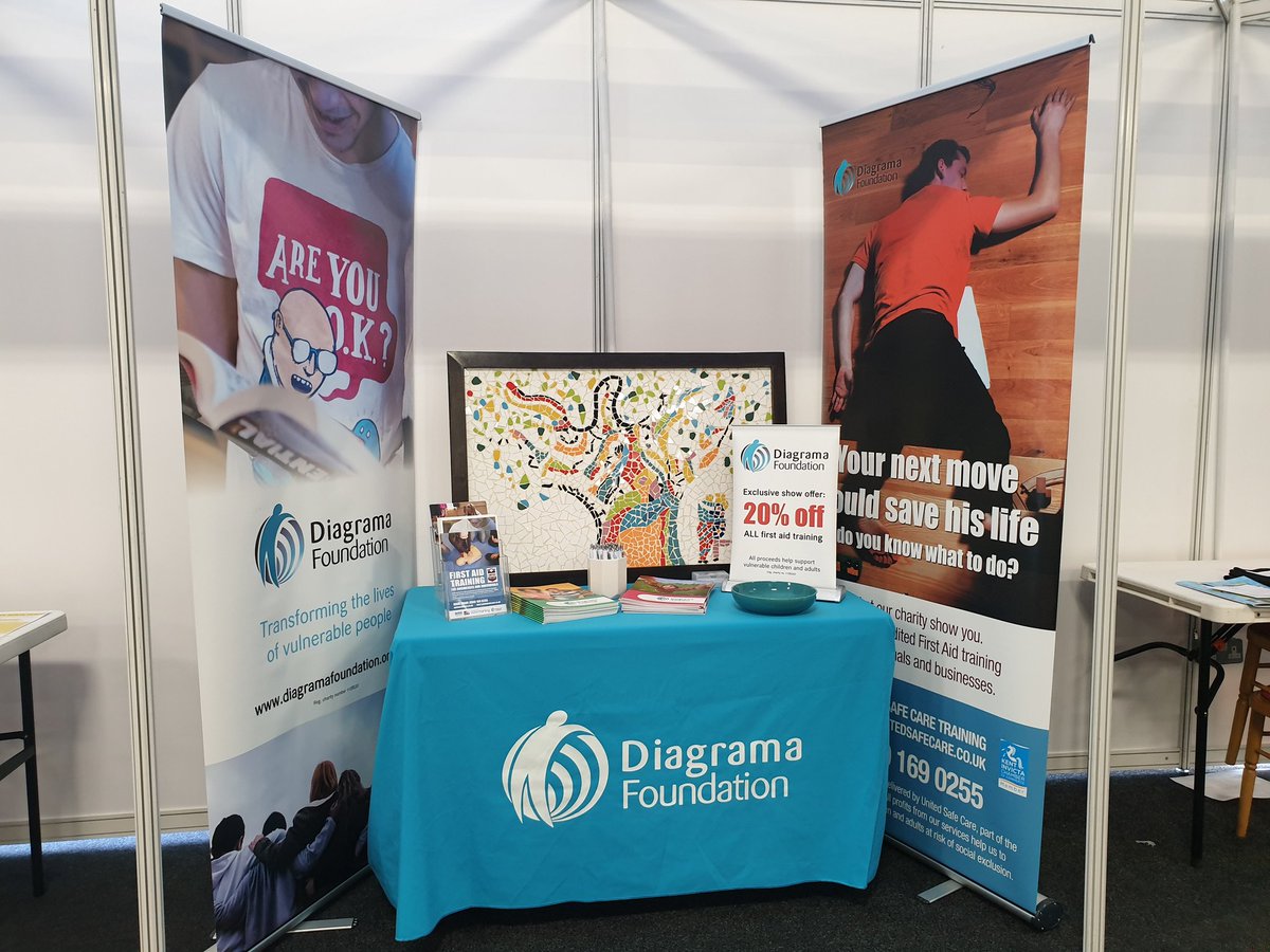 JulieFirthUK's tweet photo. Looking forward to introducing the work of @DiagramaUK to businesses at #BizVisionLIVE today. Visit stand 250 to find out how your business can help us support thousands of vulnerable children and adults every year. #charity #csr https://t.co/2vmIiEiA8C