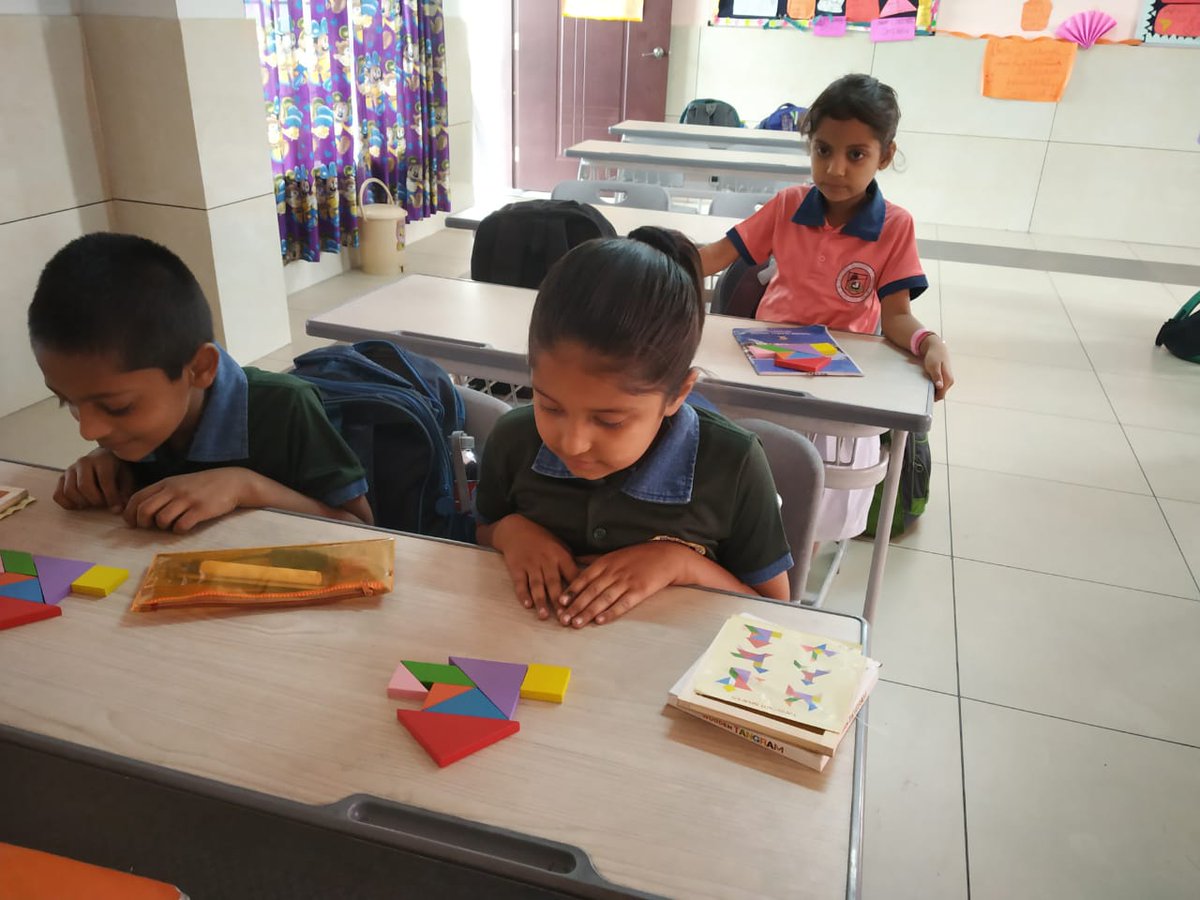 kesarpatel1234's tweet image. Some more magical moments with Tangrams. #UNSDG4  #Mathematics #spatial