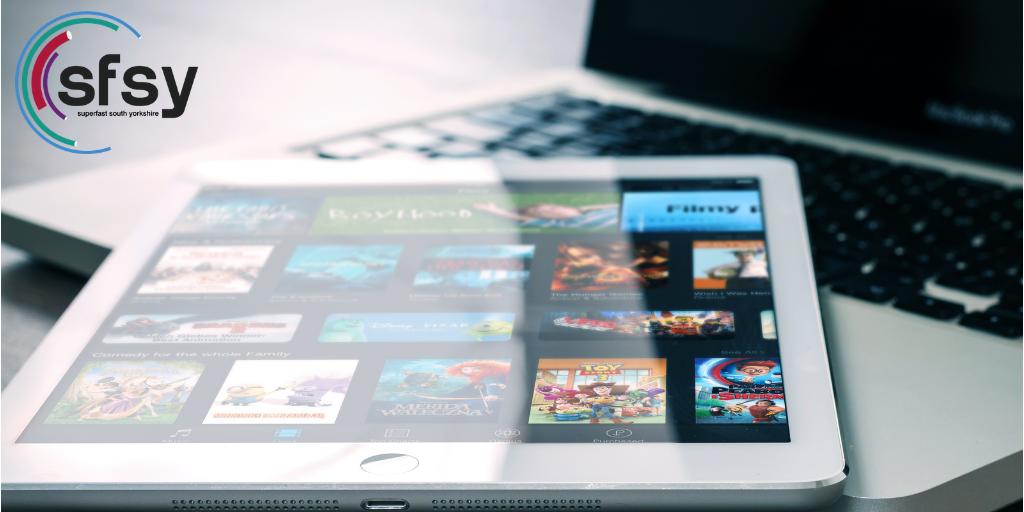 superfastSY's tweet photo. With #SuperfastFibre you can effortlessly stream video services, such as YouTube, Netflix, BBC iPlayer, ITV Player, Lovefilm, Netflix, Sky Go and much more!
Find out the benefits of #SuperfastFibre here >https://t.co/GyA82nunn2
#SouthYorkshire #GoSuperfast https://t.co/x7TPm9aKHK