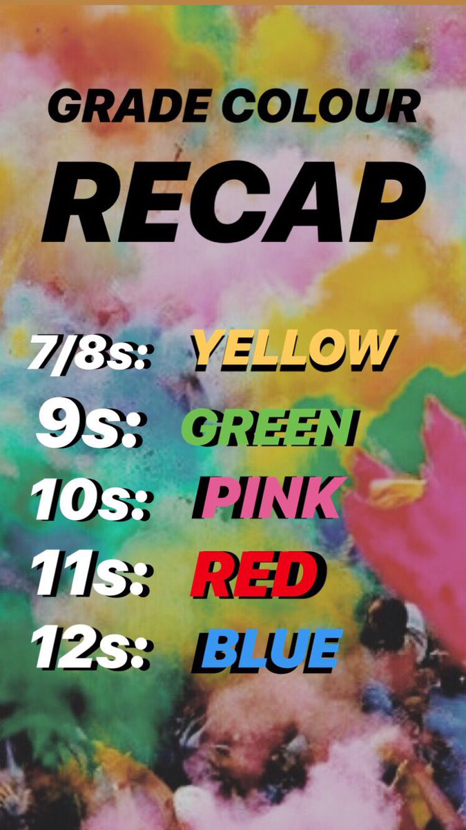 allsaints_sc's tweet photo. Hey Titans, Your Colours for the Spring Fair have been decided! See the attached image for your Grade Colour: #SpringFair #AllSaints #Colours #Teams #Fun #EndOfTheYear 🤪🎟🎨🎉🏆 https://t.co/gbzhM8gbGZ