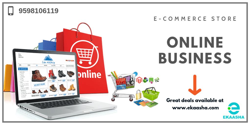 EkaashaT's tweet photo. To be a successful and to grow your business fast, change the way of doing your business according to the trend. The e-commerce platform has a trend right now, so go-digital with your business and earn more and more revenue online... #OnlineBusiness #ekaashasolution https://t.co/U5kJuhswC4